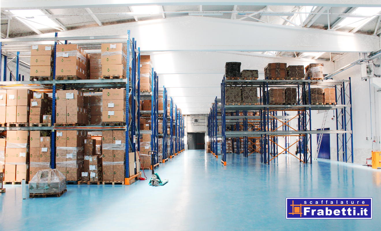 Scaffalatura portapallet antisismica a Modena.